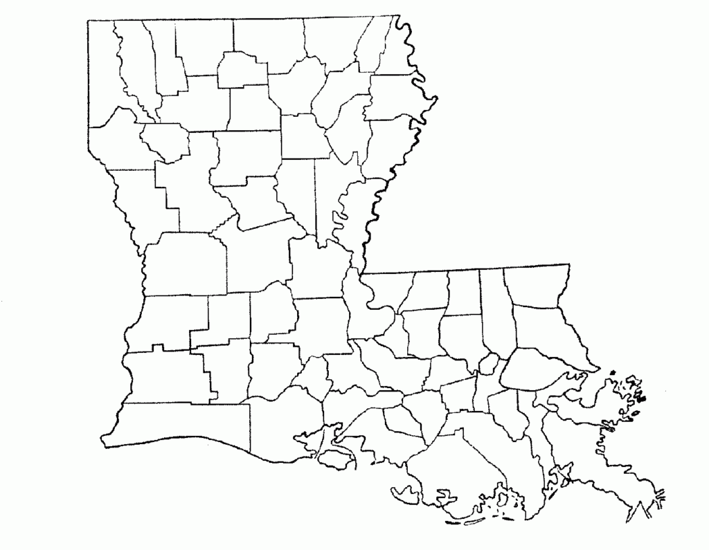 LA Parish Map Blank Louisiana Map Map Skills Louisiana Parish Map