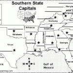 Label Southern US State Capitals Printout EnchantedLearning