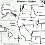 Label Western US States Printout States And Capitals Kids Learning