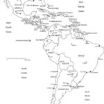 Latin America Printable Blank Map South America Brazil Spanish