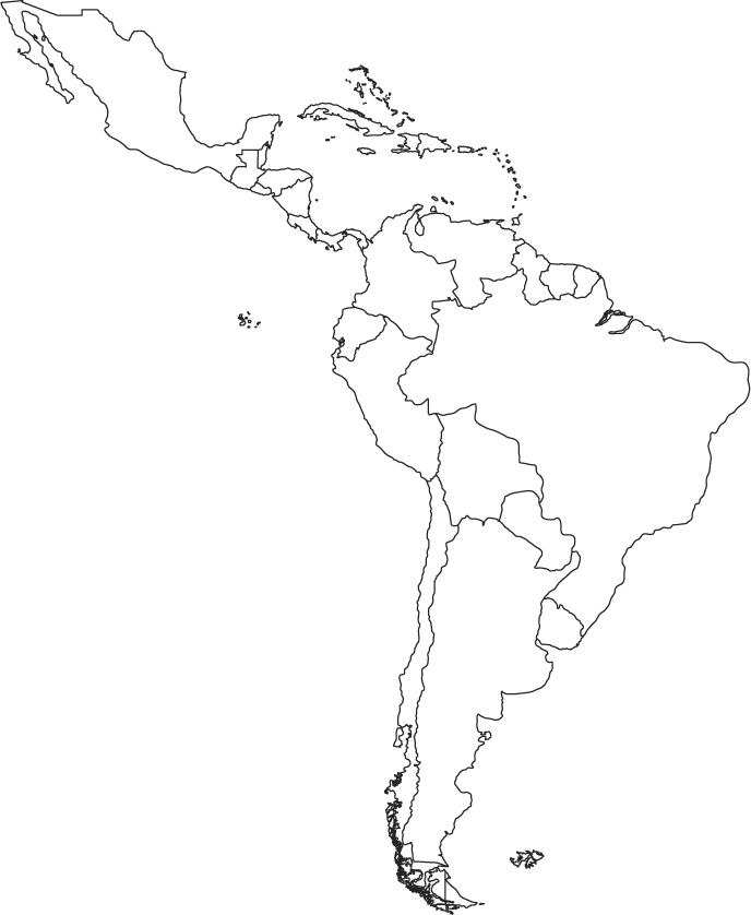 Latin American Countries Latin America Map America Outline America Map