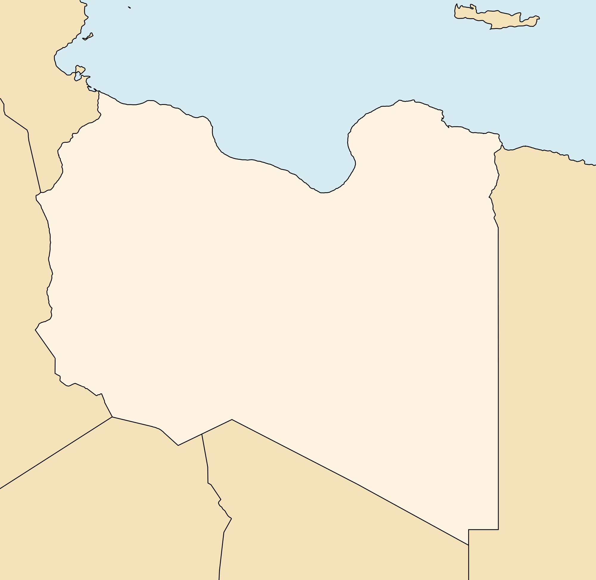 Libya Blank Map MapSof