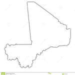 Mali Outline Map Stock Illustration Illustration Of Geography 5445541