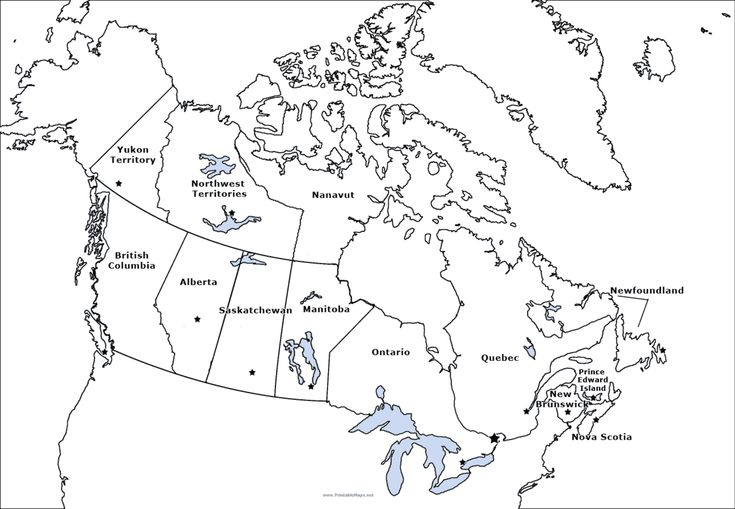 Map Of Provinces Capitals In Canada Canada Provinces Canadian Provinces 