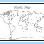 Map Of The World Template Primary Teaching Resources