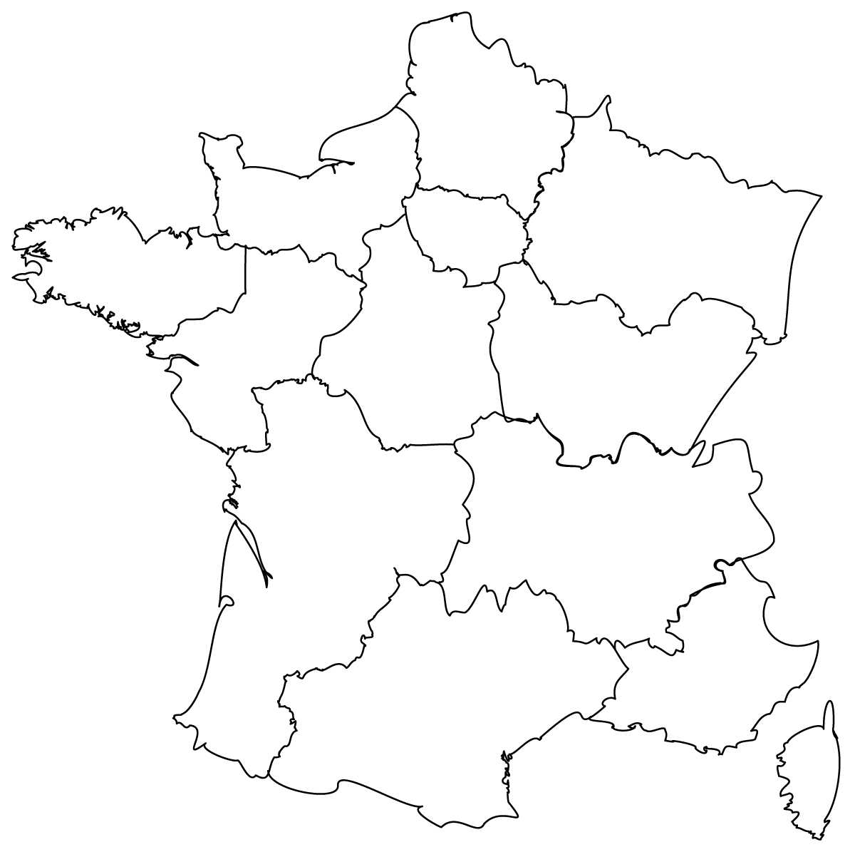 Maps Of The Regions Of France