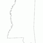 Mississippi State Blank Outline Map State Outline Outline Map