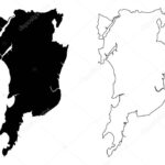 Mumbai City Republic Of India Maharashtra State Map Vector