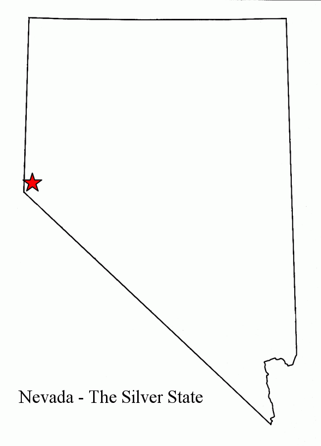 Nevada Outline Maps And Map Links