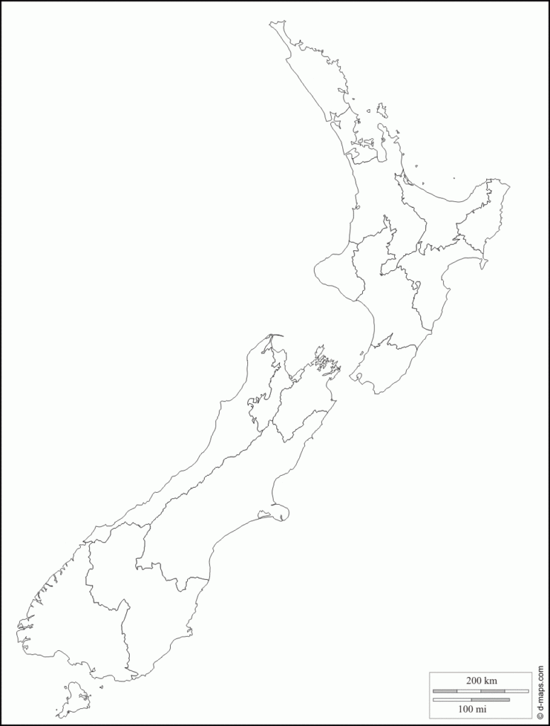 New Zealand Free Map Free Blank Map Free Outline Map Free Base Map 