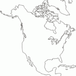 North America Blank Outline Map Melanie Patton Renfrew s Blog