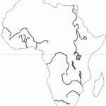 Outline Map African Rivers EnchantedLearning