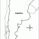 Outline Map Argentina EnchantedLearning