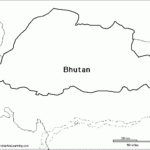Outline Map Bhutan EnchantedLearning