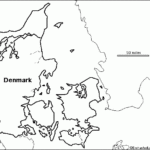 Outline Map Denmark EnchantedLearning