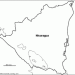 Outline Map Nicaragua EnchantedLearning