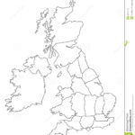 Outline Map Of Great Britain Stock Illustration Illustration Of
