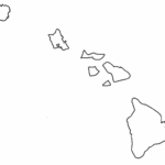 Outline map of hawaiian islands with hawaii map SECURITY GUARD