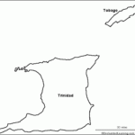 Outline Map Of Trinidad And Tobago EnchantedLearning