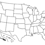 Outline Map Of Us States Coloring Page Printable