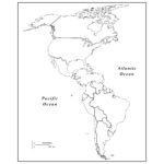 Outline Map Of Western Hemisphere With Maps The Americas Page 2 Blank