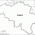 Outline Map Research Activity 1 Belgium EnchantedLearning