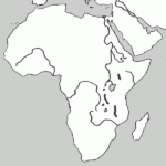 Outline Physical Map Of Africa Africa Map Africa Outline Map Activities