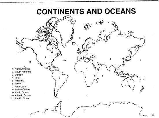 Pics For 7 Continents Outline Map World Map Quiz World Map 