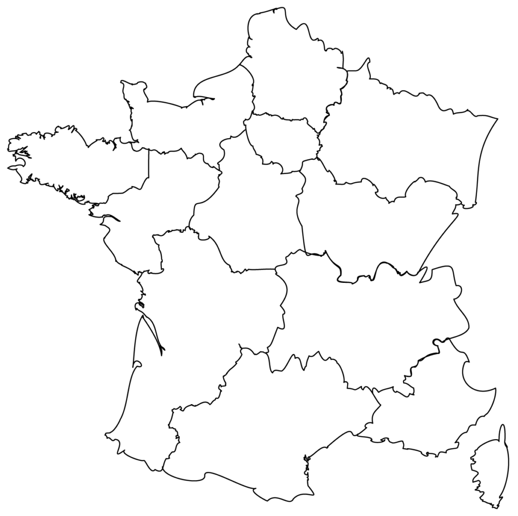 Political Outline Map Of France Twitterleesclub