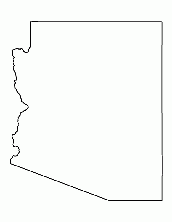 Printable Arizona Template