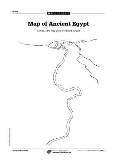 Printable Blank Fill in Map Of Ancient Egypt Ancient Egypt Ancient 