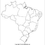 Printable Blank Map Of Brazil Outline Transparent PNG Map