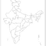 Printable Blank Map Of India Outline Transparent PNG Map