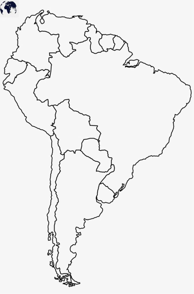 Printable Blank South America Map With Outline Transparent Map South 