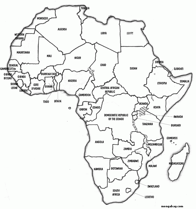 Printable Map Of Africa Africa Map Political Map Africa