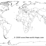 Printable White transparent Political Blank World Map C3 Free World Maps