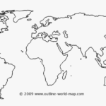 Printable World Map Outline Pdf Map Of World Blank Printable HD Png