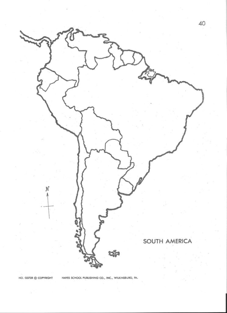 South America Map Drawing At GetDrawings Free Download