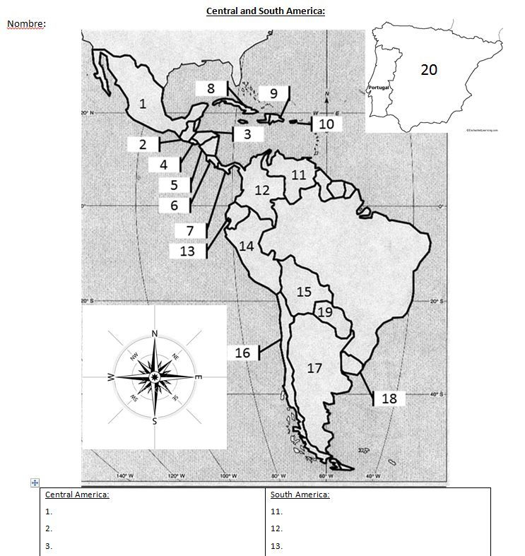 Spanish Speaking Countries Blank Map How To Speak Spanish Spanish 