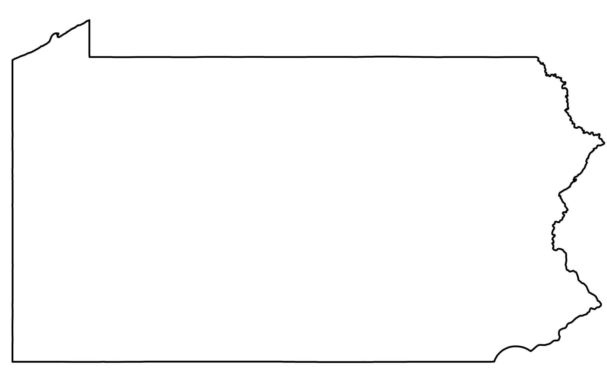 State Outlines Blank Maps Of The 50 United States GIS Geography