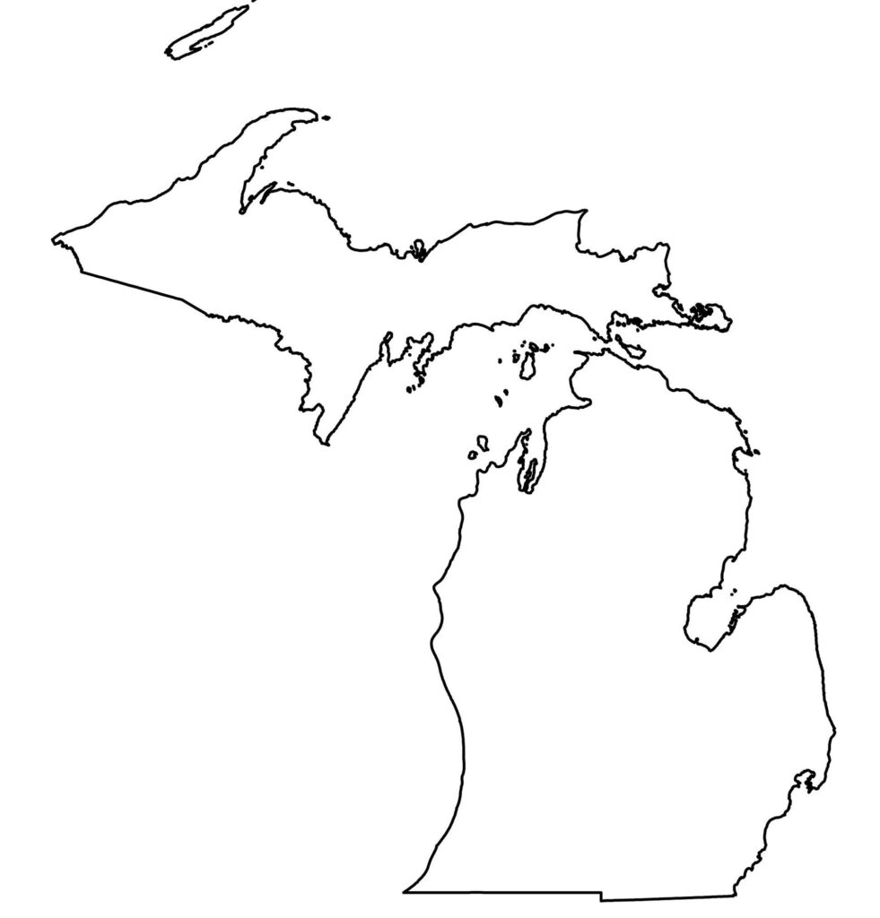 State Outlines Blank Maps Of The 50 United States GIS Geography