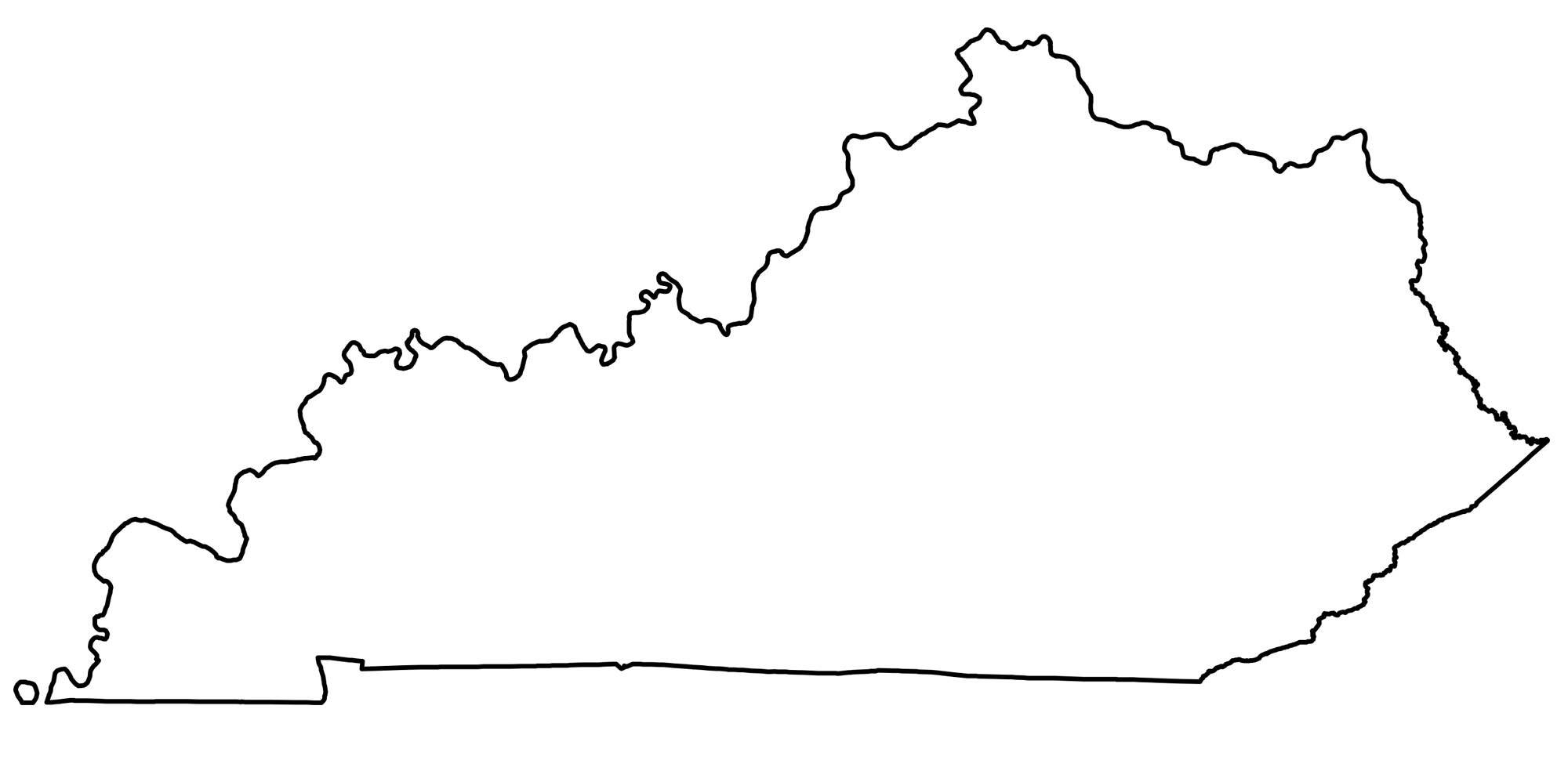 State Outlines Blank Maps Of The 50 United States GIS Geography