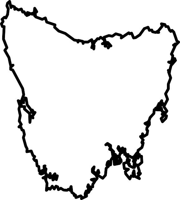 Tasmania Map Australia Free Vector Graphic On Pixabay