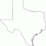 Texas Outline Map Printable TXASE