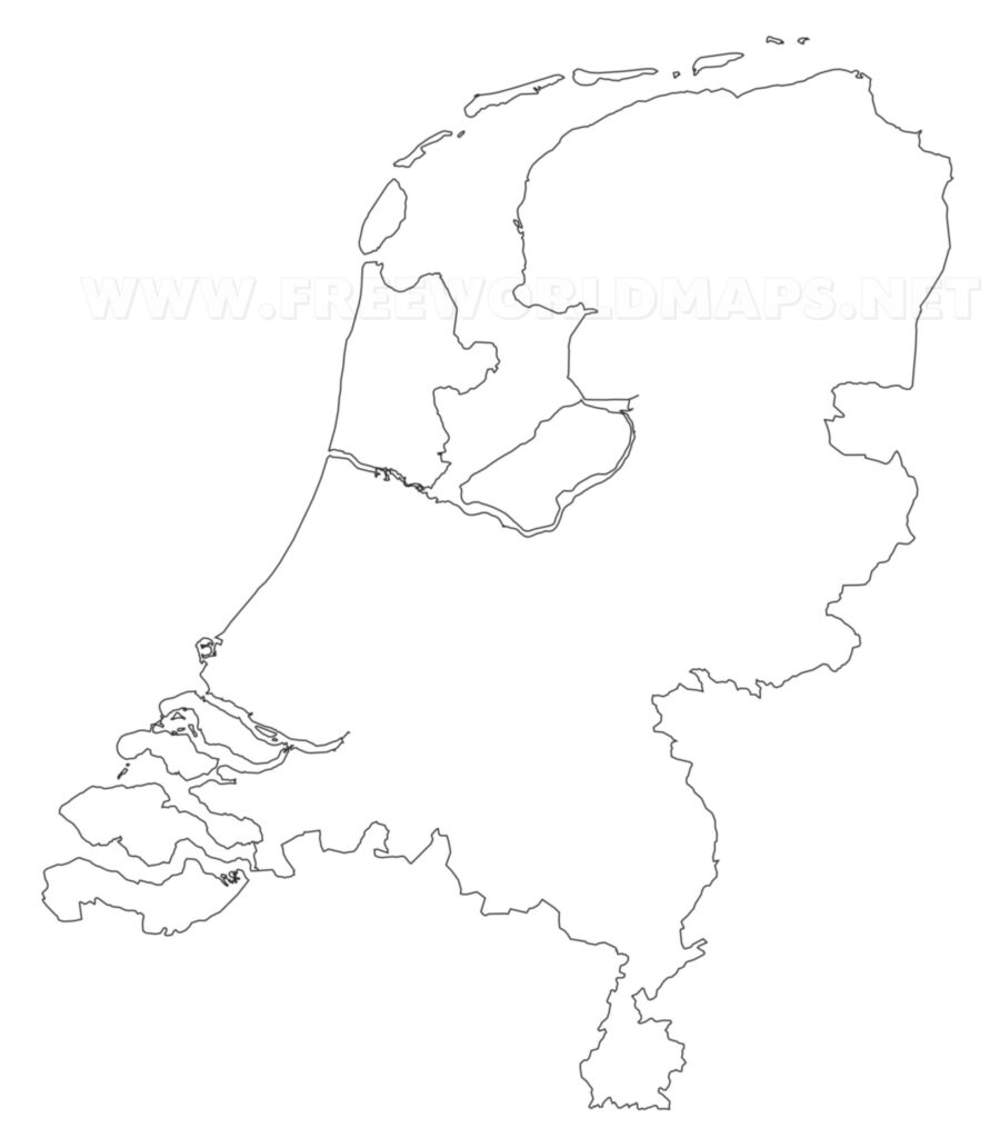 The Netherlands Political Map