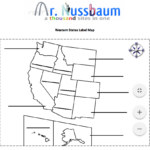 This Is A Printable Western States Label me Map Perfect For