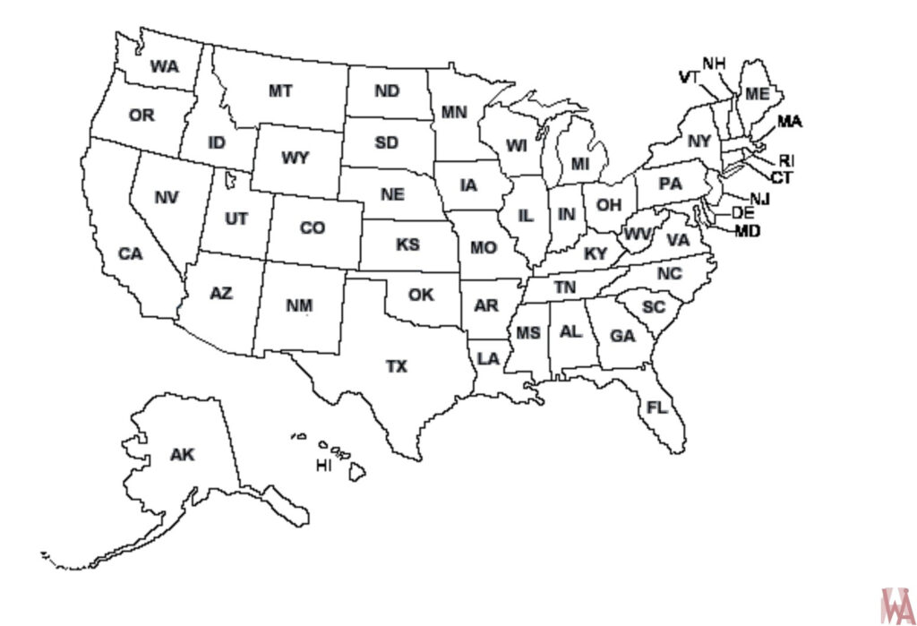 United States Outline Drawing At GetDrawings Free Download