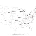 US States And Capitals Map United States Map PDF Tim s Printables