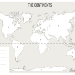 World Continents Printables Map Quiz Game