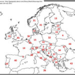 World Map Quiz Practice New Modern Inside Europe Political At Blank